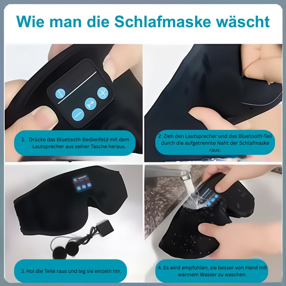 TraumLeicht Bluetooth Schlafmaske Premium Komfort