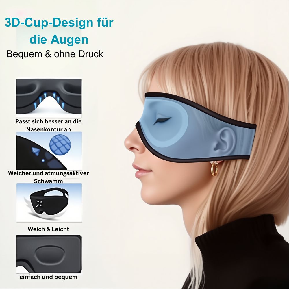 TraumLeicht Bluetooth Schlafmaske Premium Komfort